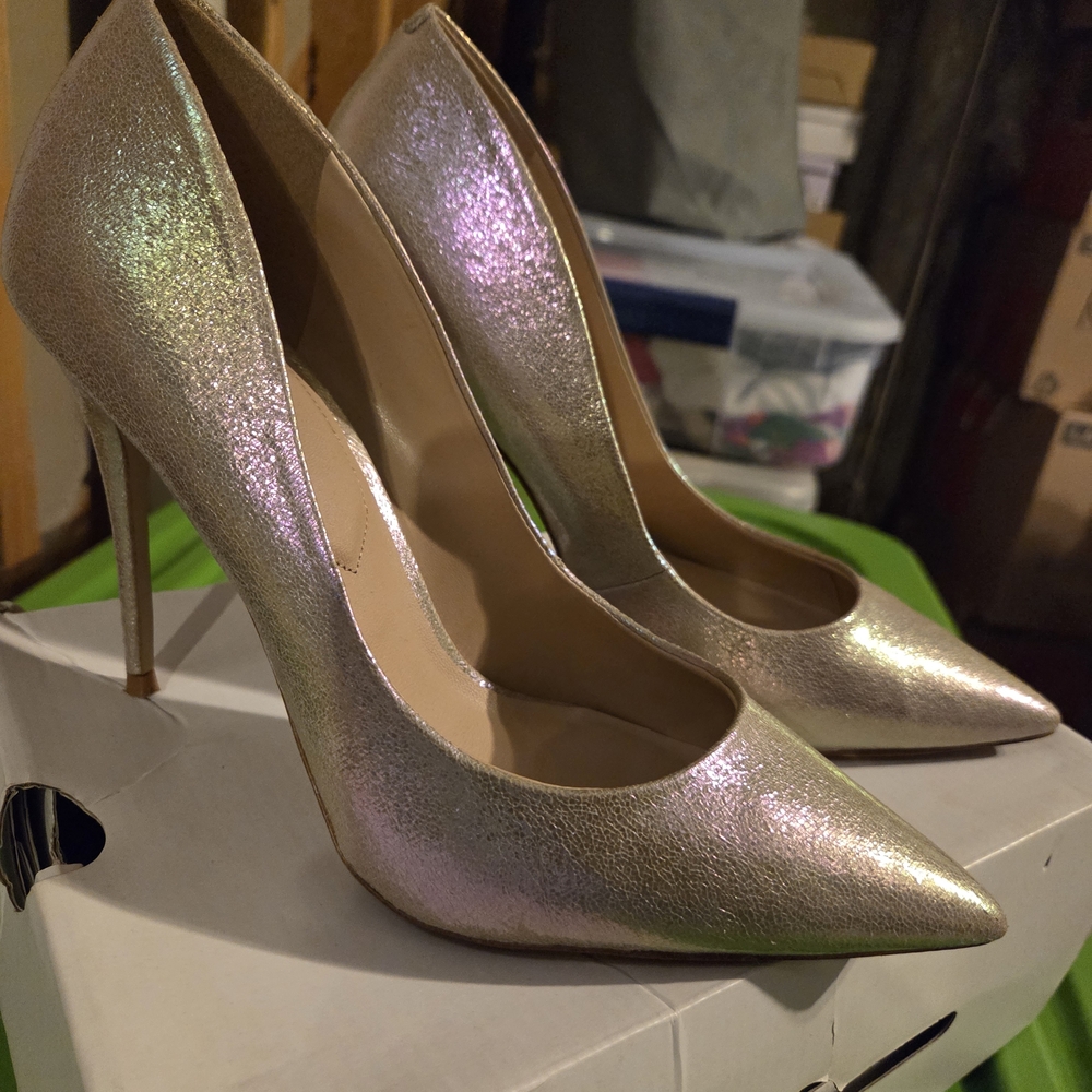 Aldo Iridescent Pointed Toe Heels